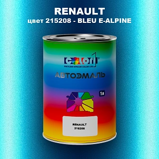 Автомобильная краска RENAULT, цвет 215208 - BLEU E-ALPINE
