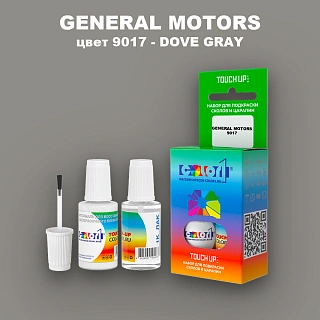 Краска для сколов во флаконе с кисточкой GM, цвет 9017 - DOVEGRAY