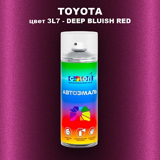 Аэрозольная краска TOYOTA, цвет 3L7 - DEEP BLUISH RED