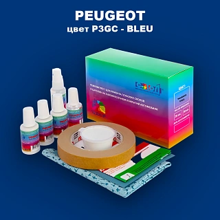 Ремкомплект для ремонта глубоких сколов и царапин PEUGEOT, цвет P3GC - BLEU