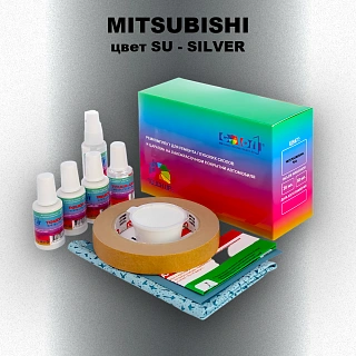 Ремкомплект для ремонта глубоких сколов и царапин MITSUBISHI, цвет SU - SILVER