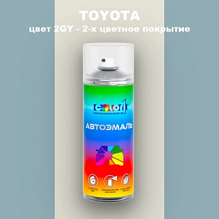 Аэрозольная краска TOYOTA, цвет 2GY - 2-х цветное покрытие