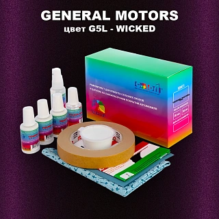 Ремкомплект для ремонта глубоких сколов и царапин GM, цвет G5L - WICKED