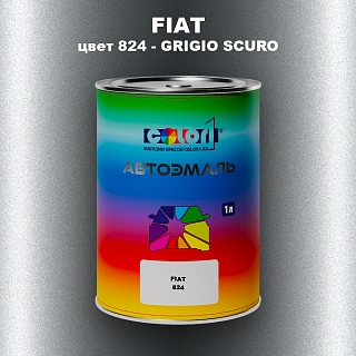 Автомобильная краска FIAT, цвет 824 - GRIGIO SCURO