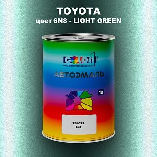 Автомобильная краска TOYOTA, цвет 6N8 - LIGHT GREEN