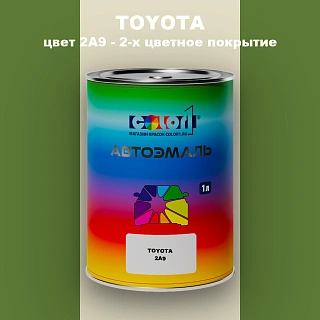 Автомобильная краска TOYOTA, цвет 2A9 - 2-х цветное покрытие