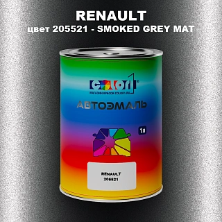 Автомобильная краска RENAULT, цвет 205521 - SMOKED GREY MAT
