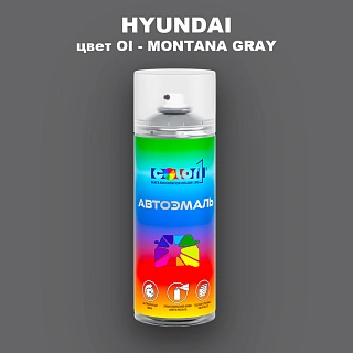 Аэрозольная краска HYUNDAI, цвет OI - MONTANA GRAY