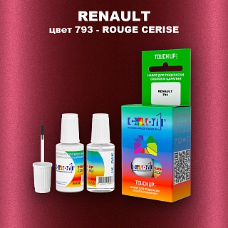 Краска для сколов во флаконе с кисточкой RENAULT, цвет 793 - ROUGE CERISE