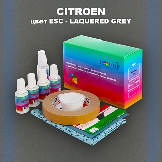 Ремкомплект для ремонта глубоких сколов и царапин CITROEN, цвет ESC - LAQUERED GREY