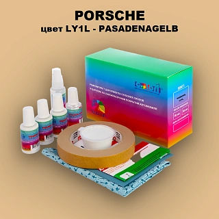 Ремкомплект для ремонта глубоких сколов и царапин PORSCHE, цвет LY1L - PASADENAGELB