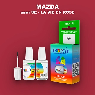 Краска для сколов во флаконе с кисточкой MAZDA, цвет SE - LA VIE EN ROSE