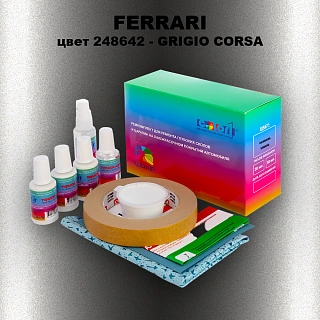 Ремкомплект для ремонта глубоких сколов и царапин FERRARI, цвет 248642 - GRIGIO CORSA