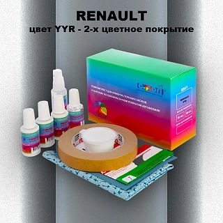 Ремкомплект для ремонта глубоких сколов и царапин RENAULT, цвет YYR - 2-х цветное покрытие