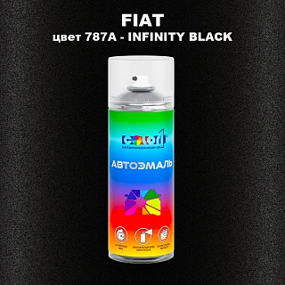 Аэрозольная краска FIAT, цвет 787A - INFINITY BLACK