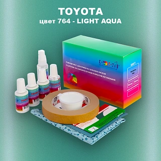 Ремкомплект для ремонта глубоких сколов и царапин TOYOTA, цвет 764 - LIGHT AQUA