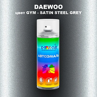Аэрозольная краска DAEWOO, цвет GYM - SATIN STEEL GREY