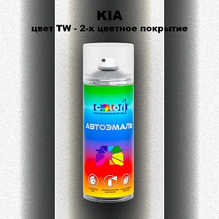 Аэрозольная краска KIA, цвет TW - 2-х цветное покрытие