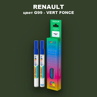 Карандаш-маркер с краской RENAULT, цвет G99 - VERT FONCE