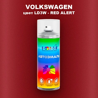 Аэрозольная краска VOLKSWAGEN, цвет LD3W - RED ALERT