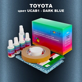 Ремкомплект для ремонта глубоких сколов и царапин TOYOTA, цвет UCAB1 - DARK BLUE