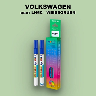 Маркер с краской VOLKSWAGEN, цвет LH6C - WEISSGRUEN