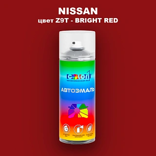 Аэрозольная краска NISSAN, цвет Z9T - BRIGHT RED