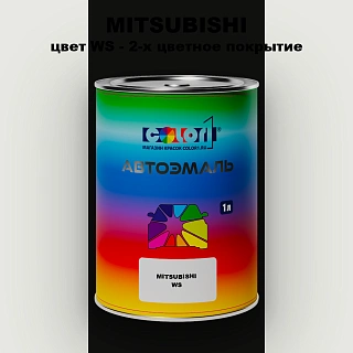 Автомобильная краска MITSUBISHI, цвет WS - 2-х цветное покрытие