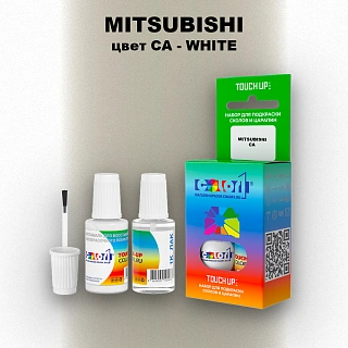 Краска для сколов во флаконе с кисточкой MITSUBISHI, цвет CA - WHITE
