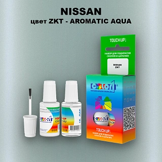 Краска для сколов во флаконе с кисточкой NISSAN, цвет ZKT - AROMATIC AQUA
