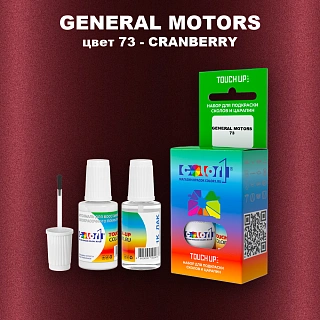 Краска для сколов во флаконе с кисточкой GM, цвет  73 - CRANBERRY