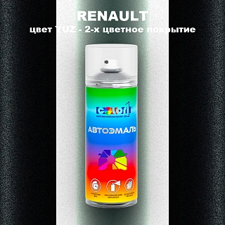 Аэрозольная краска RENAULT, цвет YUZ - 2-х цветное покрытие