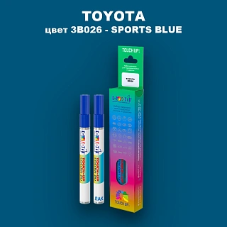 Карандаш-маркер с краской TOYOTA, цвет 3B026 - SPORTS BLUE