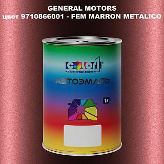 Автомобильная краска GM, цвет  9710866001 - FEMMARRONMETALICO