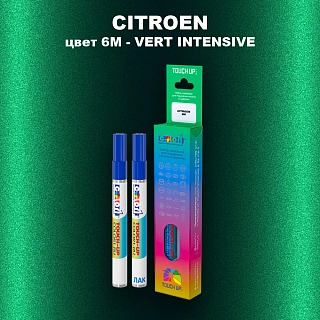 Маркер с краской CITROEN, цвет 6M - VERT INTENSIVE