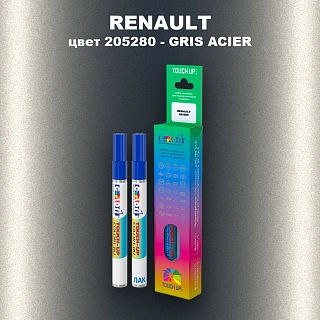 Карандаш-маркер с краской RENAULT, цвет 205280 - GRIS ACIER
