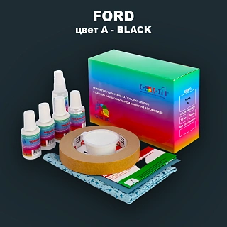 Ремкомплект для ремонта глубоких сколов и царапин FORD, цвет A - BLACK
