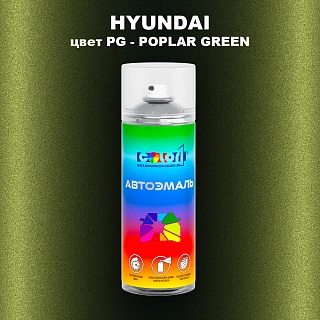 Аэрозольная краска HYUNDAI, цвет PG - POPLAR GREEN