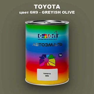Автомобильная краска TOYOTA, цвет 6H9 - GREYISH OLIVE
