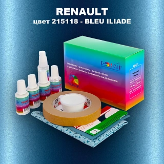Ремкомплект для ремонта глубоких сколов и царапин RENAULT, цвет 215118 - BLEU ILIADE