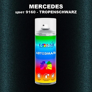 Аэрозольная краска MERCEDES, цвет 9160 - TROPENSCHWARZ