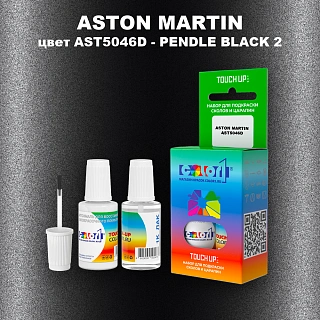 Краска для сколов во флаконе с кисточкой ASTON MARTIN, цвет AST5046D - PENDLE BLACK 2