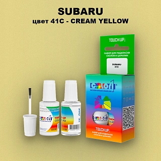 Краска для сколов во флаконе с кисточкой SUBARU, цвет 41C - CREAM YELLOW