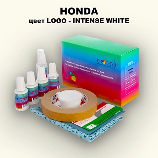 Ремкомплект для ремонта глубоких сколов и царапин HONDA, цвет LOGO - INTENSE WHITE