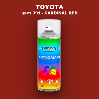 Аэрозольная краска TOYOTA, цвет 391 - CARDINAL RED