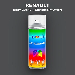 Аэрозольная краска RENAULT, цвет 20517 - CENDRE MOYEN