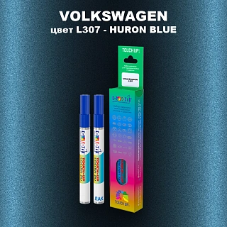 Маркер с краской VOLKSWAGEN, цвет L307 - HURON BLUE