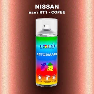 Аэрозольная краска NISSAN, цвет RT1 - COFEE