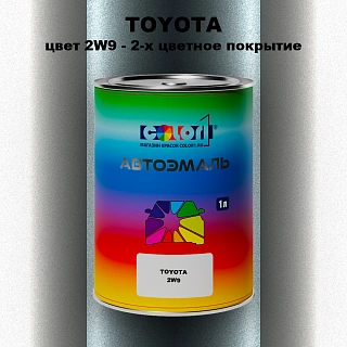 Автомобильная краска TOYOTA, цвет 2W9 - 2-х цветное покрытие