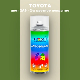 Аэрозольная краска TOYOTA, цвет 2A9 - 2-х цветное покрытие